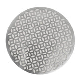 Kuber Industries PVC Soft leather 6 Pieces Dining Table Placemat Set (Silver) -CTLTC11357